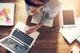 Women using laptop